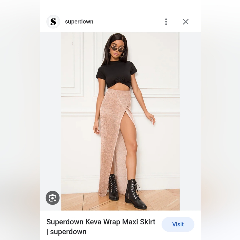 Superdown Keva maxi skirt